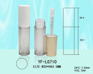 Vente en gros de contenants de brillant à lèvres en plastique transparent de 5ML Tubes de brillant à lèvres cosmétiques vides pour emballage de bouteille de maquillage - Product Image 2
