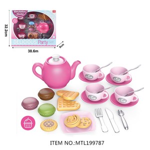 Juego de té para niños, simulación de pastel, <span class=keywords><strong>galletas</strong></span>, postre, juguete, fiesta de <span class=keywords><strong>princesa</strong></span>, juguetes de cocina, juego de simulación para niñas - Product Image 3