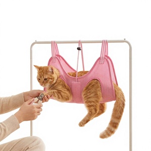 Hamaca <span class=keywords><strong>de</strong></span> Baño Manual para Mascotas (Perros y Gatos) con Arnés <span class=keywords><strong>de</strong></span> Sujeción Anti-Arañazos/Anti-Mordidas para el Recorte <span class=keywords><strong>de</strong></span> Uñas - Product Image 1