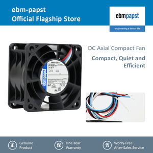 Ventilateur axial de refroidissement industriel ebm-papst 4414N 119x119x38mm 24V DC pour équipement industriel et serveurs - Product Image 2