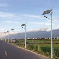 Lámparas Solares Integradas de 50w 60w 80w 100w con Turbina Eólica Híbrida, Panel Solar y Generador Eólico para Alumbrado Público de Alta Potencia