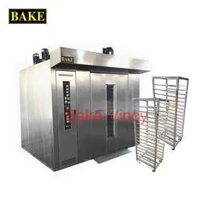 two rack 64 tray diesel rotary oven