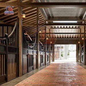 Equipement pour chevaux grange équestre pour chevaux stalles extérieures en bois avec toit - Product Image 4