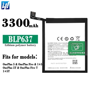 แบตเตอรี่โทรศัพท์มือถืออัจฉริยะ BLP637 3.85V 3300mAh สำหรับ <span class=keywords><strong>OnePlus</strong></span> FIVE 1 + 5 <span class=keywords><strong>OnePlus</strong></span> FIVE T 1 + 5T เปลี่ยนแบตเตอรี่โทรศัพท์ - Product Image 6