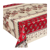 Nappe imperméable en pvc de luxe en polyester 3D gaufré, usine de Yiwu