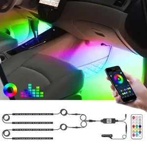 变色遥控器汽车内饰装饰环境RGB LED小型内饰车灯