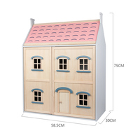 Maison de poupée en bois de style nouveau, jouet de jeu d'imitation, meubles en bois pour enfants