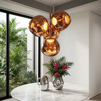 Hängende Deckenleuchte Moderne Lava LED Pendelleuchte PVC Kronleuchter Innenbeleuchtung für Küche Wohnzimmer Schlafzimmer Zuhause