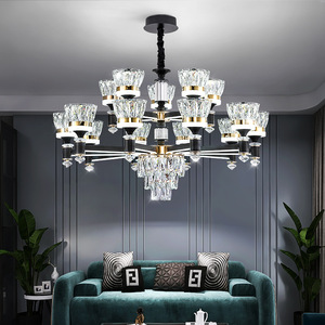 Crystal Chandelier Modern Minimalist <b>Led</b> <b>Light</b> App Control Multi Head Round Home Living Room Bedroom Ceiling <b>Light</b> - Product Image 3