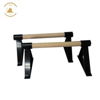 Barres de poussée en bois directes d'usine Parallettes de gymnastique en bois
