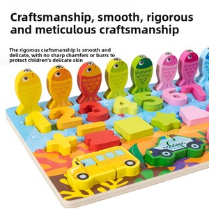 Hot Mini Traffic-Themed Montessori Number Matching Board with Colorful Vehicles and Pegs Early Educational Math <b>Toy</b> for Kids - Product Image 5