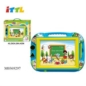 กระดานวาดภาพสไตล์ใหม่ <span class=keywords><strong>2</strong></span> in 1 เด็กเรียนรู้กระดานเขียนสีขาวดําของเล่นพร้อมขาตั้ง - Product Image 3