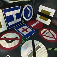 Panneaux de signalisation routière réfléchissants EGP personnalisés, panneaux d'avertissement routier en aluminium, ronds, carrés, triangulaires, signalisation routière de sécurité pour une utilisation en extérieur sur les autoroutes