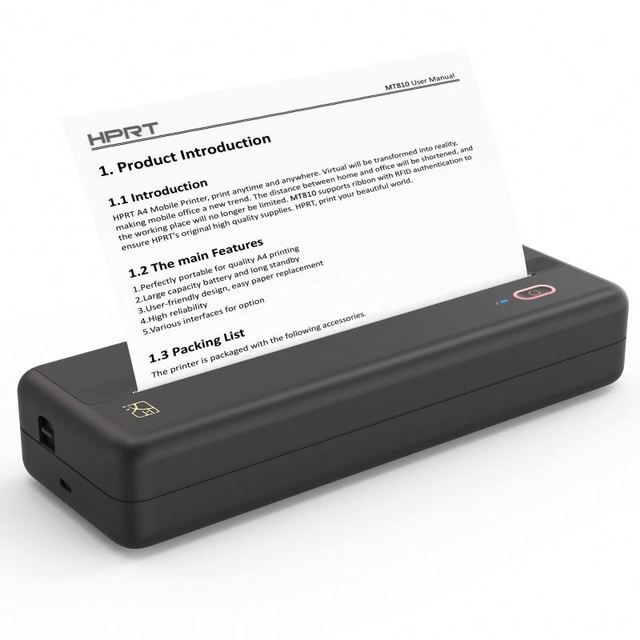 Factory Direct Portable Mini Wireless A4 Thermal Printer Impresora Portatil for Home Office Use for BT Connectivity Phone