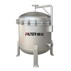 High pressure millipore stainless steel bag filter housing pre filter swimming pool with polyester filter bag