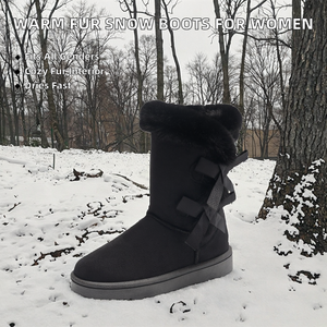 รองเท้าบูทหุ้มข้อสำหรับฤดูหนาว คุณภาพสูง หนังกลับ แห้งเร็ว บุขนสัตว์ อุ่นสบาย เหมาะสำหรับกิจกรรมกลางแจ้ง 男女兼用 - Product Image 2