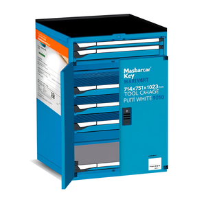 Fami Master Key Comfort <b>Drawer</b> Cabinet 714x751x1023 Mm 5 <b>Drawers</b> <b>Tool</b> Storage Pure White Ral9010 - Product Image 2