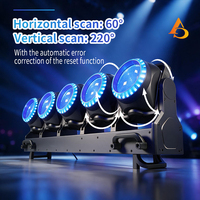 Projecteur de scène professionnel à tête mobile 5x120W pour intérieur, projecteur à faisceau pixelisé 5x120W