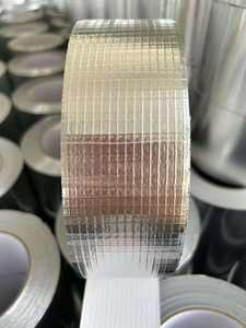 工場3×3mmメッシュアルミテープゴム自己巻き防水強化アルミ箔テープ（紙付き） - Product Image 3