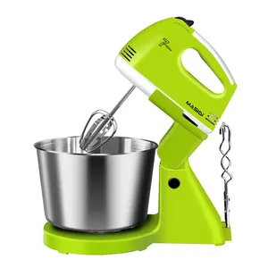 Heavy duty 7 velocità potente mixer con ciotola in acciaio inox 3 in1 stand mixer con la pasta ganci a mano elettrico cibo mixer