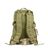 Sac à dos tactique pour ordinateur portable Molle en nylon imperméable avec fermeture éclair durable en polyester, capacité de 35 à 40 L pour le camping, la randonnée, les sports de jour