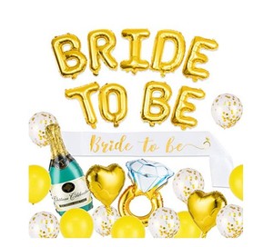 2022 Trend Bride To Be Sash Balloons Gold Bridal Shower forniture per feste di <span class=keywords><strong>addio</strong></span> <span class=keywords><strong>al</strong></span> <span class=keywords><strong>nubilato</strong></span> Kit di decorazioni per <span class=keywords><strong>accessori</strong></span> per feste di <span class=keywords><strong>addio</strong></span> <span class=keywords><strong>al</strong></span> <span class=keywords><strong>nubilato</strong></span> - Product Image 2