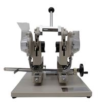 Machine à poinçonner les œillets à deux têtes de 4 mm pour sacs en papier, machine à coudre à œillets à pression manuelle, machine à coudre et à poinçonner le cuir