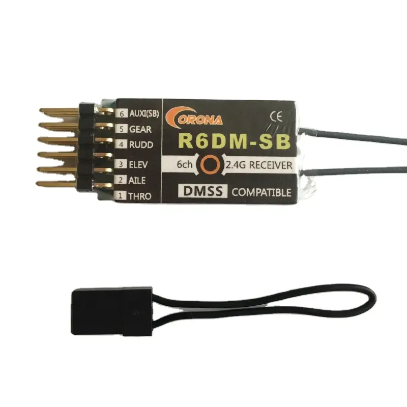 Corona R6DM-SB 2.4กรัม6ch วิทยุควบคุมเครื่องส่งสัญญาณและตัวรับสัญญาณสำหรับรถ Rc