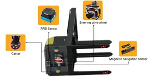 Gabelstapler AGV Robot Automated Guided Vehicle Gabelstapler für den Material transport Lager Elektro roboter Chassis Agv Gabelstapler