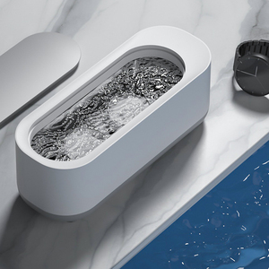 เครื่องทำความสะอาดอัลตราโซนิกแบบพกพา เครื่องล้างแบบสั่นสะเทือนความถี่สูง ขจัดคราบสกปรก เครื่องประดับ นาฬิกา แว่นตา - Product Image 1