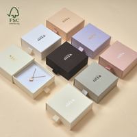 Boîtes d'emballage pour bijoux en papier écologiques portables personnalisées pour montre, bracelet, bague, boucles d'oreilles, collier avec sac cadeau