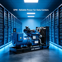 Générateur diesel silencieux 1800 kW 50 Hz 415 V avec ATS pour alimentation de secours de centre de données, certifié CE