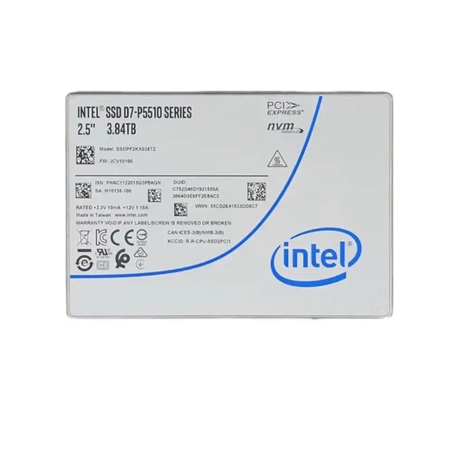 New Enterprise SSD D7-P5510 3.84 TB Solid State Drive 2.5" Internal U.2 PCI Express NVME 4.0 x4 Server Device 6500 MB/s
