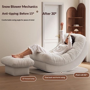 Sillón Reclinable JUN HENG Moon, Sillón Individual para Adultos, <span class=keywords><strong>Relleno</strong></span> de Algodón Afelpado, Multifuncional, Moderno y Sencillo, para Sala de Estar - Product Image 2