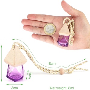 Mini Sample Luxury Unique square Car Oil Perfume Empty <b>Bottle</b> Packaging <b>with</b> Box 5ml 10ml 15 ml - Product Image 1