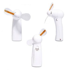 Custom <b>Mini</b> Advertising Handheld LED Flash Fan Giveaway Gift Battery Powered Fan Neon Glow LED Flashing Message Fans - Product Image 2