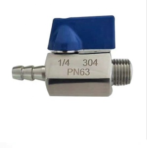 <span class=keywords><strong>Mini</strong></span> robinet à boisseau sphérique en acier inoxydable femelle mâle NPT BSP avec filetage - Product Image 1