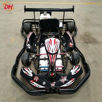 Go-Kart Eléctrico Recreativo de Bajo Ruido, Motor sin Escobillas de 1200W DC60V, Freno de Disco Trasero, Parachoques Envolvente para Alquiler en Pistas al Aire Libre