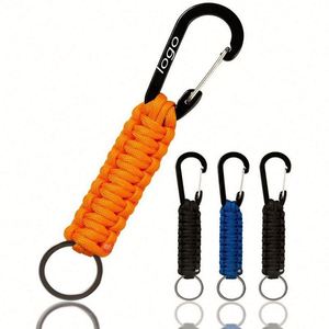 DIY Eco-Friendly Nylon 550/350lb 4mm Digital Printed Sports Carabiners Manufacturer Charms Keychain Supplies Cheap Wholesale - Product Image 1