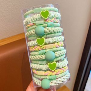 बहु-रंग बेस्टसेलर उच्च-लोचदार कोई बाल क्षति रंगीन बड़े लूप बच्चे पोनीटेल स्टाइल/ब्रेड मिलान के लिए बाल संबंध - Product Image 4