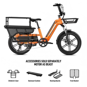 Bicicleta Eléctrica Familiar de Cola Larga con Neumáticos Anchos para Carga, 250W 750W, desde Almacén de la UE - Product Image 6
