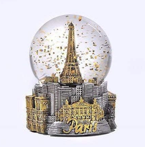 Wholesale High Quality Resin Snow Water Ball <strong>Paris</strong> France <strong>Eiffel</strong> <strong>Tower</strong> City Souvenirs Gift Snow Globe - Product Image 3