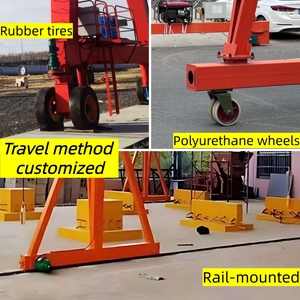 رافعة جسرية للبناء من الشركة المصنعة، رافعة جسرية كهربائية صغيرة متنقلة بتحكم عن بعد لاسلكي، سعة 2 طن و5 طن و10 طن - Product Image 4