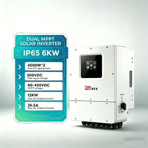 Onduleur <span class=keywords><strong>Solaire</strong></span> Hybride 3KW 6KW 5KW 8KW 10KW 12KW 16KW IP65 en option pour installation extérieure avec <span class=keywords><strong>Chargeur</strong></span> de Batterie MPPT pour l'énergie domestique - Product Image 1