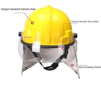 Casque de sécurité pour pompiers, casque de protection pour interventions d'urgence