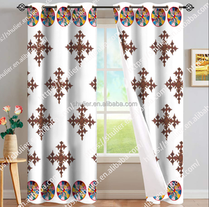 <span class=keywords><strong>Cortinas</strong></span> Largas <span class=keywords><strong>con</strong></span> Diseño Personalizado de Etiopía, Impresión 3D, <span class=keywords><strong>Cortinas</strong></span> Modernas de Lujo para Ventanas de Dormitorio y Sala de Estar - Product Image 5