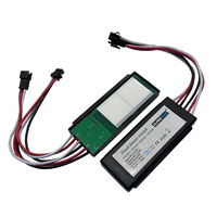 Interrupteur tactile intelligent à intensité variable pour miroir LED 12V DC, 2 touches, avec gradation tricolore et fonction anti-buée, pour applications de miroirs intelligents modernes