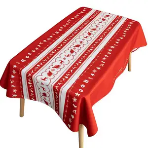 Christmas 4Ft Rectangular Fitted Spandex Tablecloths Wedding Party Patio Table Covers Event Stretchable Tablecloth