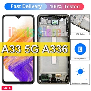 Pantalla de Repuesto IPARTS Nueva para <span class=keywords><strong>Samsung</strong></span> Galaxy A33 5G SM-A336 A336E SM-A336B OLED Táctil con Marco Ensamblado NEGRO - Product Image 2