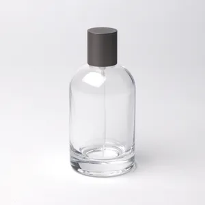 银灰色哑光瓶盖香水100毫升香水喷雾玻璃瓶